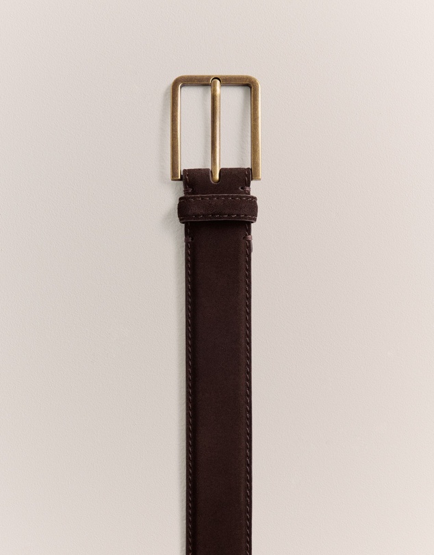 Trenery - Mica Suede Belt in Coffee Bean