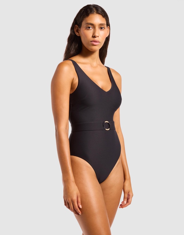JETS - Jetset Lines V-Neck Belted One-Piece