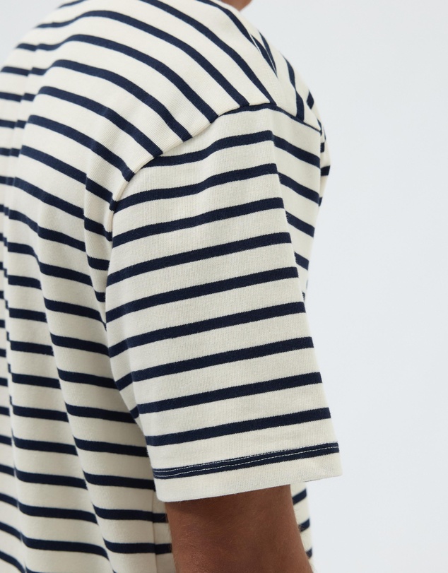 AERE - Heavyweight Stripe SS Tee