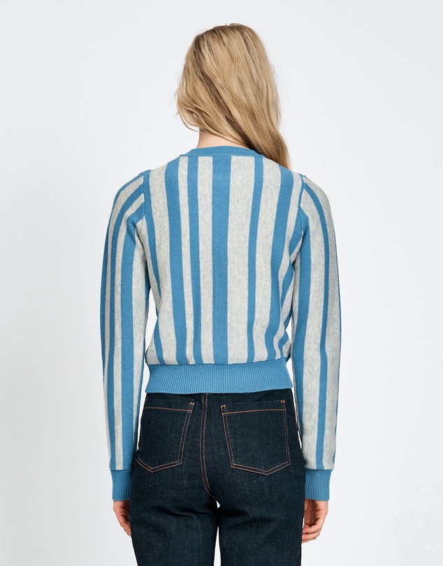 bul - Havu Cardigan Blue Stripe