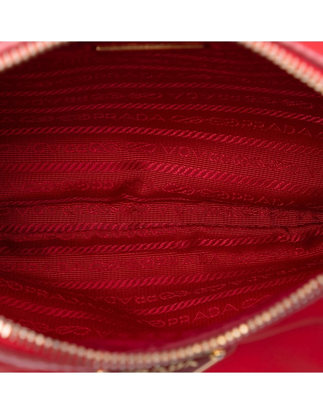 Pre-Loved by Azura Reborn - Pre-Loved Saffiano Trimmed Tessuto Zip Top Crossbody