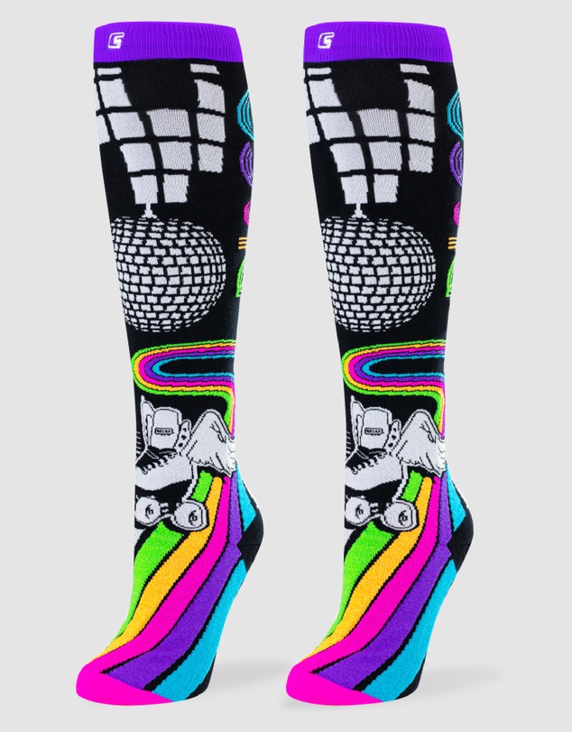 Crazy Skates - Crazy Socks Disco Roller Knee-High Socks