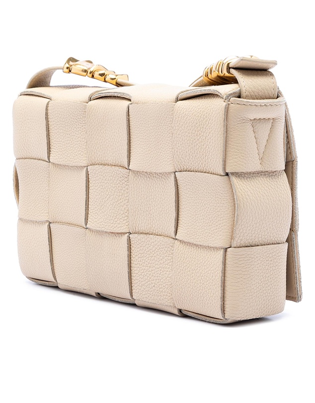 Pre-Loved by Azura Reborn - Pre-Loved Grained Calfskin Intrecciato Cassette Crossbody