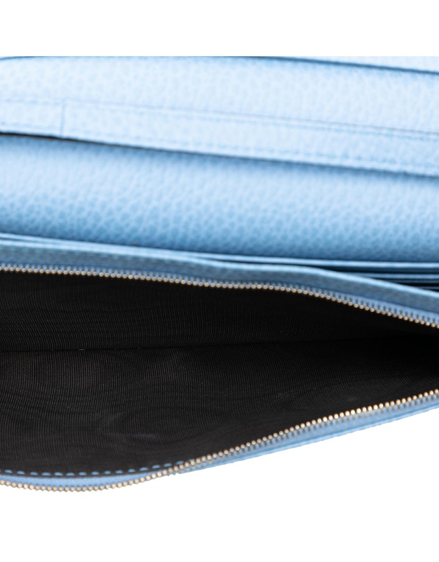 Pre-Loved by Azura Reborn - Pre-Loved Dollar Calfskin Swing Wallet On Strap