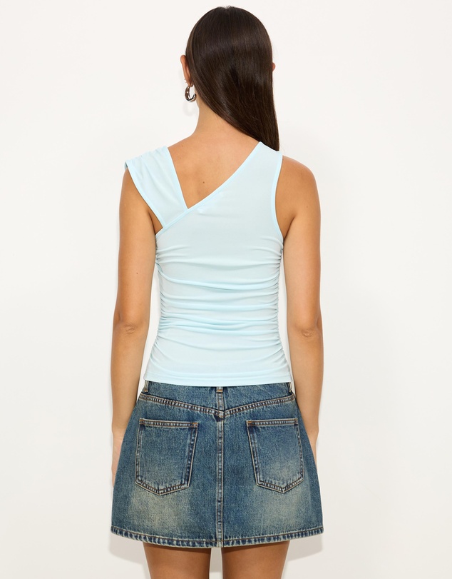 Dazie - Daquiri Ruched Jersey Top