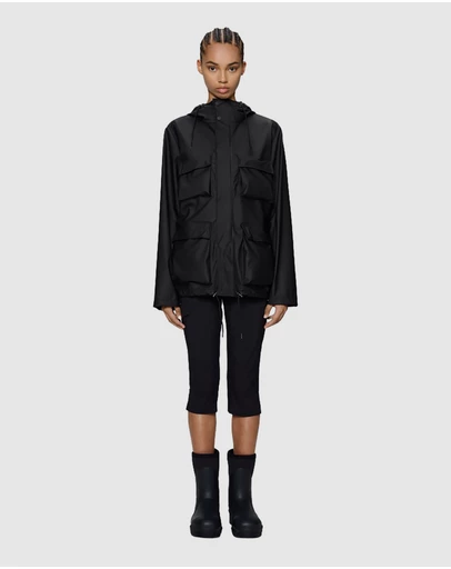RAINS - Women's Pocket Jacket Black