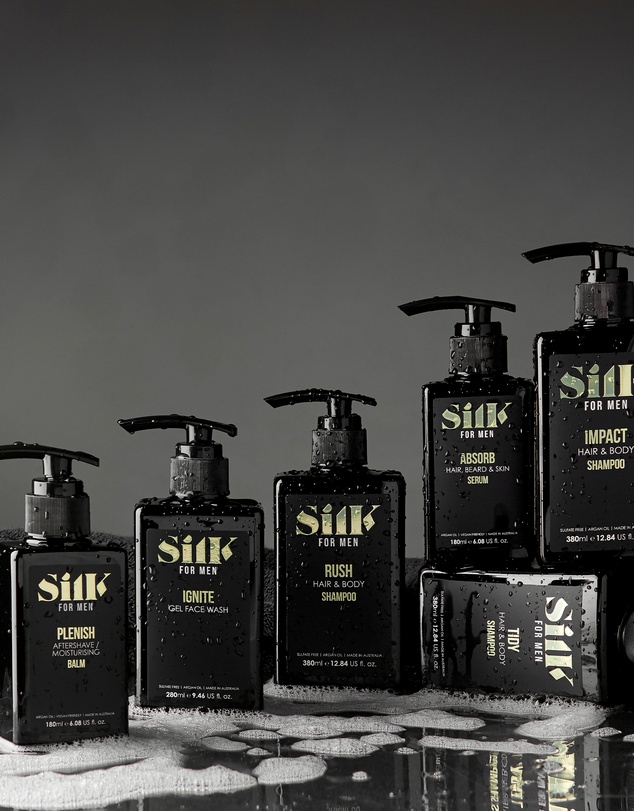 Silk Oil of Morocco - Silk For Men Hair and Body Shampoo - Impact