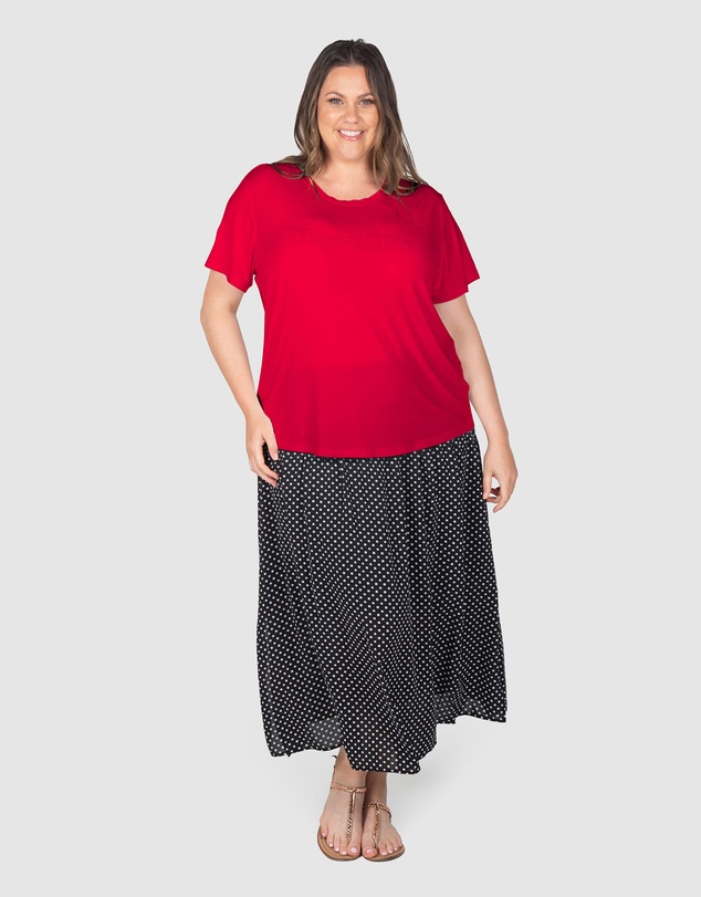 Love Your Wardrobe - Lyw & Co Embroidered Tee