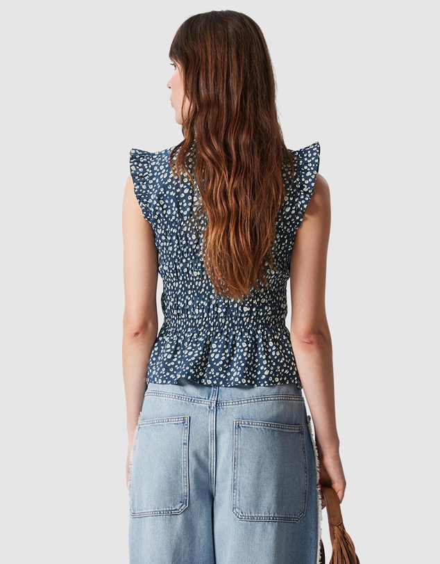 & Other Stories - Smocked Frill Top