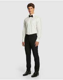 yd. - Seville Slim Tuxedo Wool Blend Dress Pant