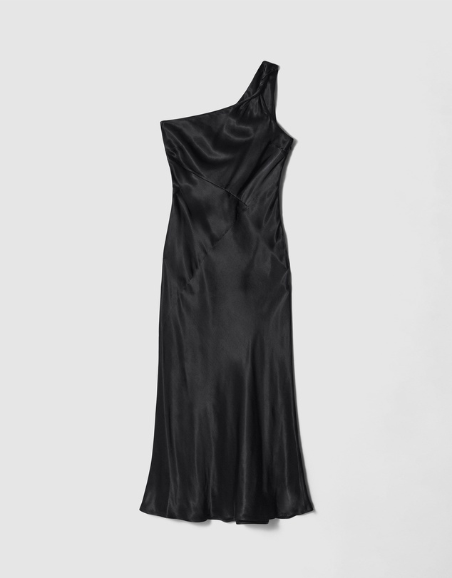 & Other Stories - One-Shoulder Satin Midi Dress
