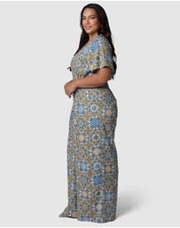 Something 4 Olivia - Zoe Linen Printed Jumpsuit
