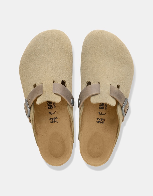 Birkenstock - Boston Oiled Suede Leather Regular Shoes - Unisex