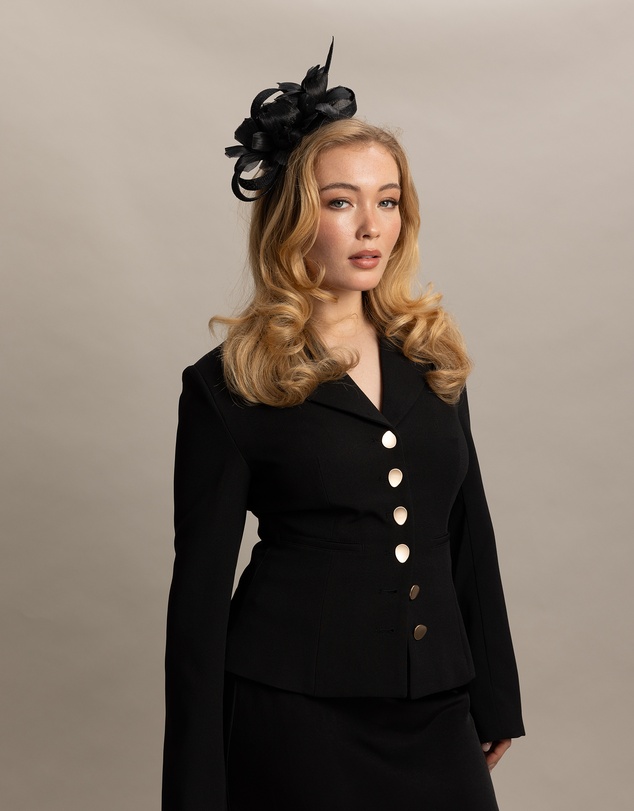 Morgan & Taylor - Wrenn Fascinator in Black