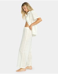 Billabong - Womens Eyelet Crush Cover Up Pants