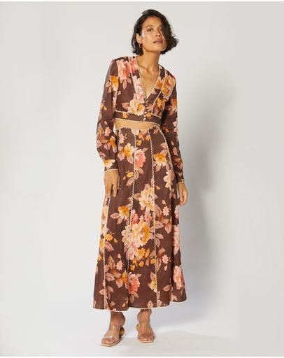Brown Floral
