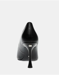Steve Madden - Can-Do Black Leather Heels