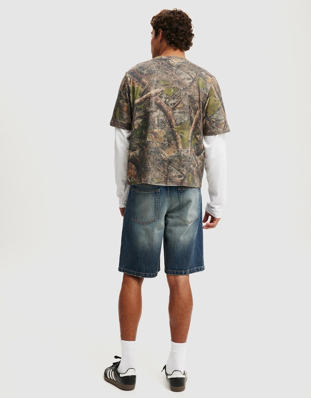 Cotton On - Baggy Denim Shorts