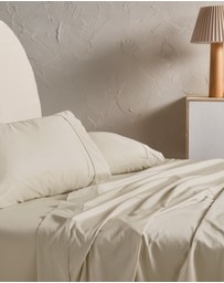 Linen House - Augusta 500TC Cotton Sateen Standard Pillowcase