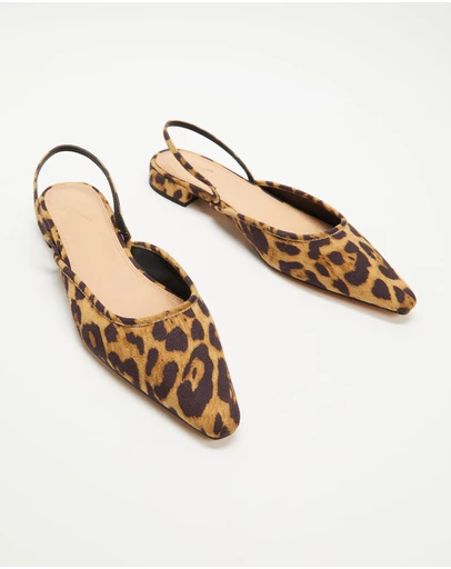 SPURR - Nicola Leopard Print Flats - ONLINE EXCLUSIVE