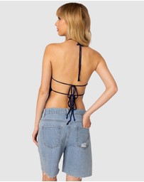 EDIKTED - Jada Open Back Crochet Top
