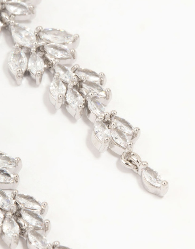 Lovisa - Silver Chandelier Cubic Zirconia Drop Earrings