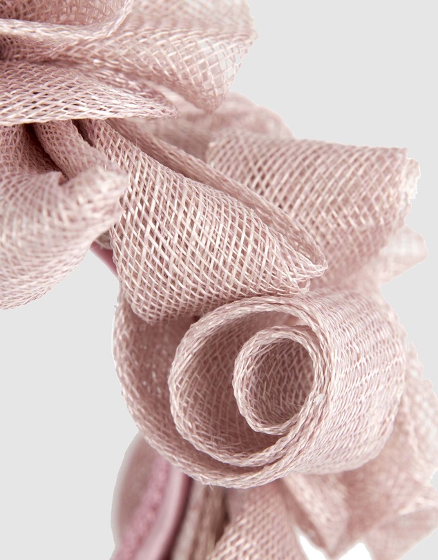 Max Alexander - Sinamay Curls Pink Fascinator