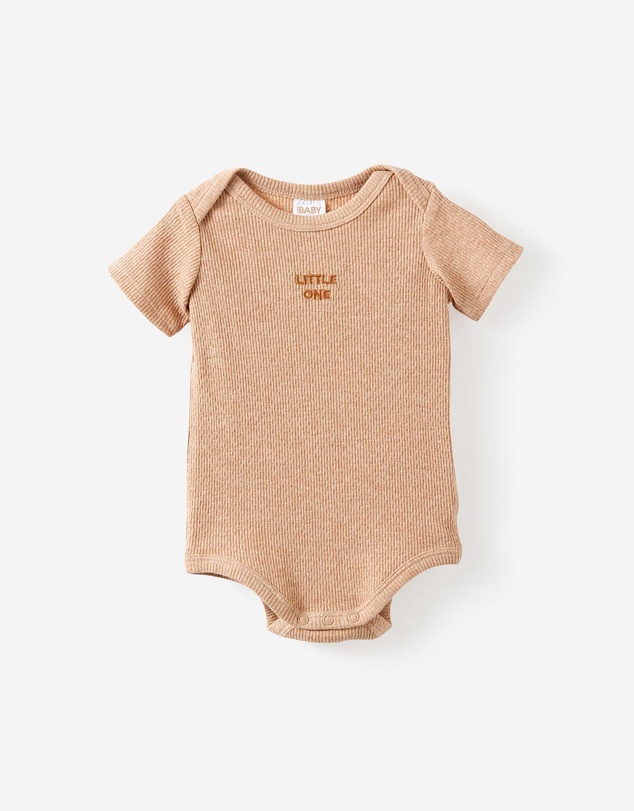 Cotton On Kids - Organic Pointelle Short Sleeve Bubbysuit