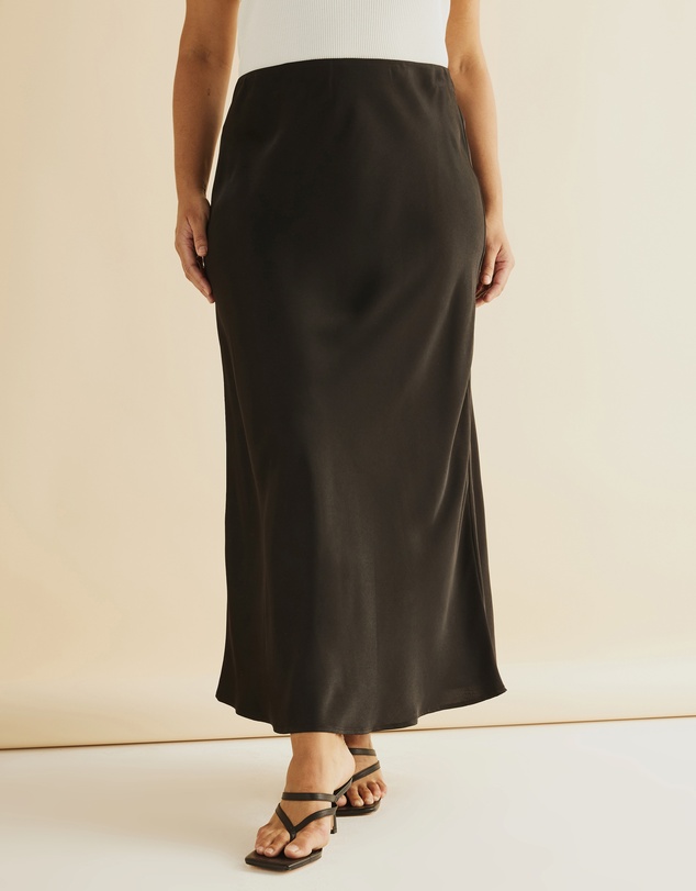 Atmos&Here Curvy - Nya Slip Maxi Skirt