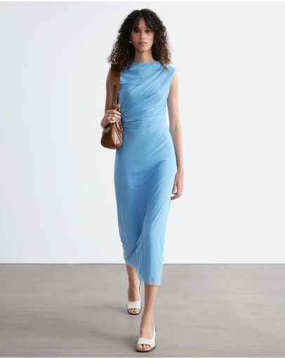 & Other Stories - Draped Sleeveless Midi Dress