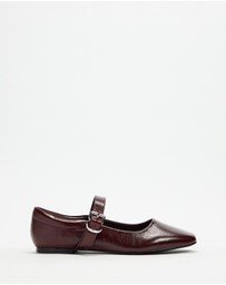 Atmos&Here - Juniper Leather Ballet Flats