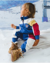 Huxbaby - Colour Block 1/4 Zip Sweat - ICONIC EXCLUSIVE - Babies-Kids