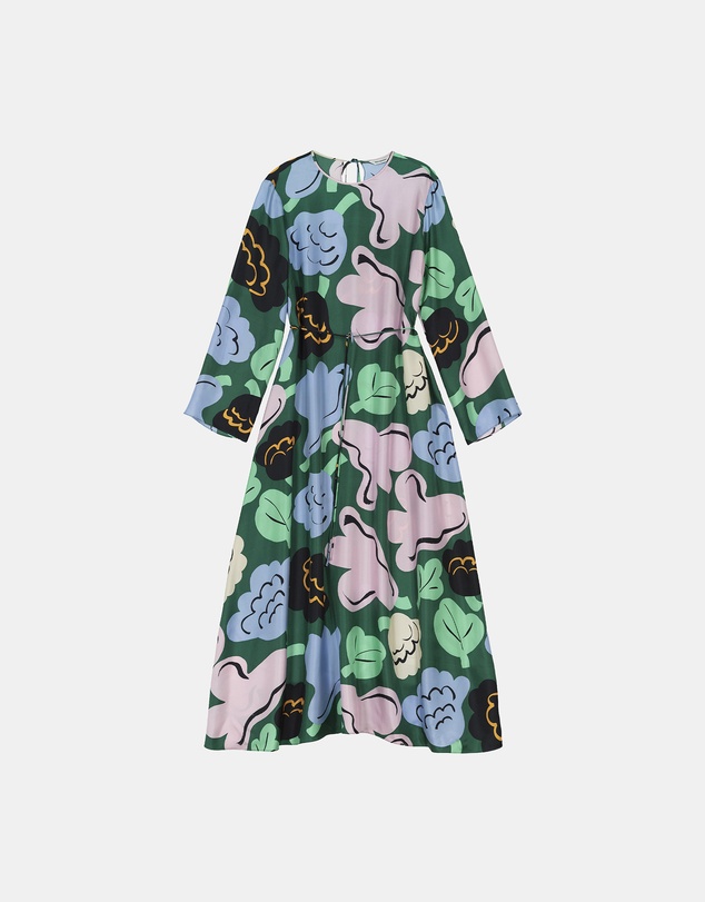 Marimekko - Kaunista Kukasta Kukkaan Silk dress