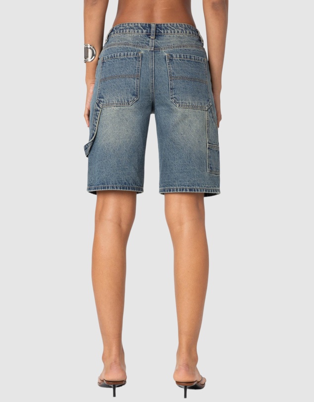 EDIKTED - Carpenter Denim Bermuda Shorts
