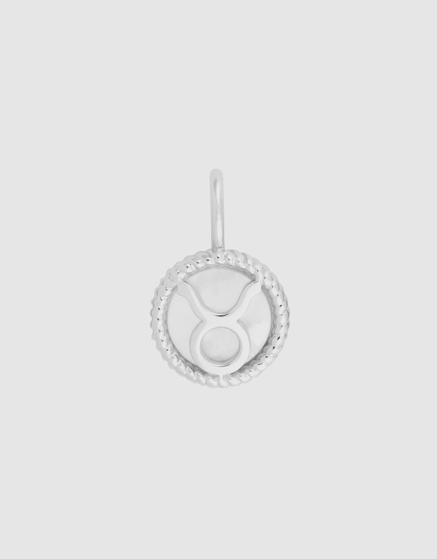Wanderlust + Co - Taurus Zodiac Mother of Pearl 925 Sterling Silver Pendant