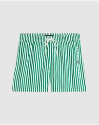 Tommy Hilfiger - Medium Drawstring Print Swim Shorts