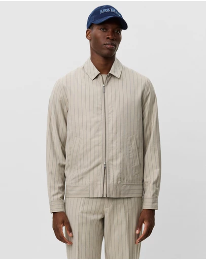 Les Deux - Como Pin Light Wool Coach Jacket