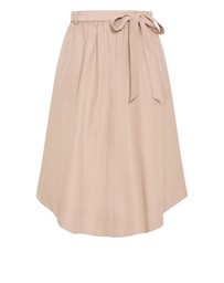 City Chic - Plus size Ally Midi Skirt - taupe