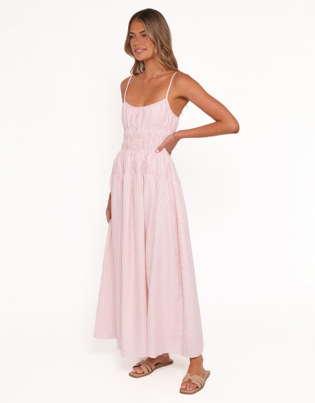 Petal & Pup - Brittany Maxi Dress - Pink Stripe