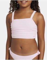 Roxy - Girls 8 to 16 Daisy Check Crop Two Piece
