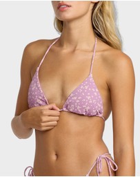 RVCA - Womens Grow Together Halter Tri Bikini Top