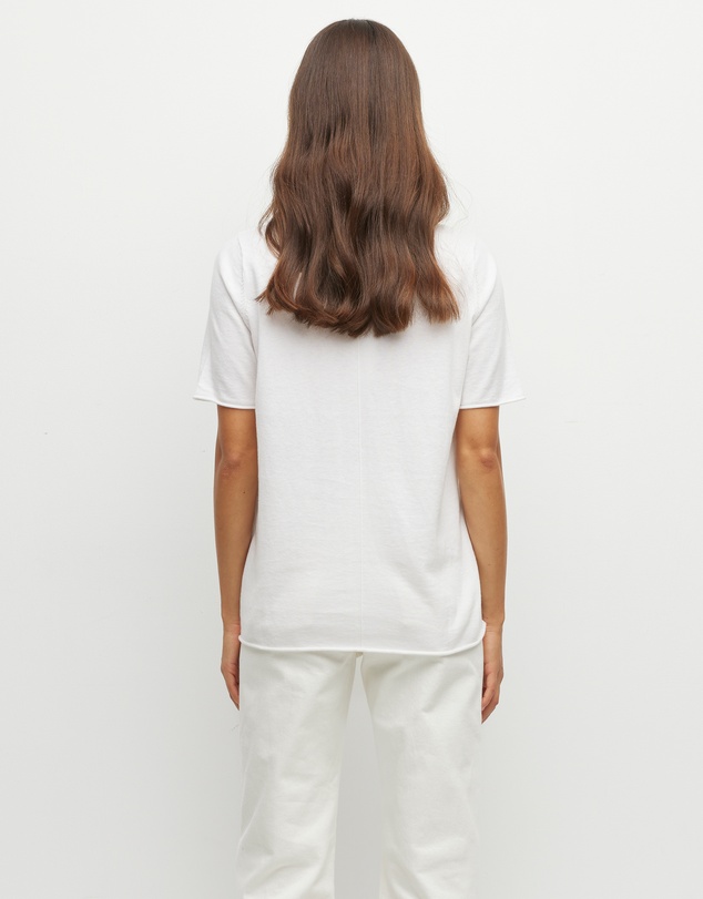JH Lounge - JHL Crew T (Fine Cotton Cashmere) White