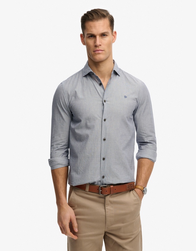 Superdry - Cut Away Poplin Long Sleeve Shirt