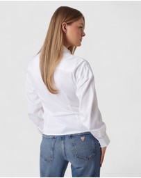 GUESS - Long Sleeve Mimi Wrap Top