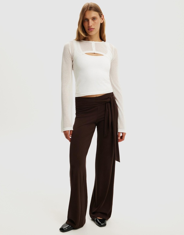 Cotton On - Shrug Sheer Knit Top