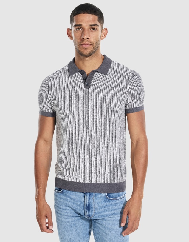 GUESS - Isaac Textured Polo Shirt