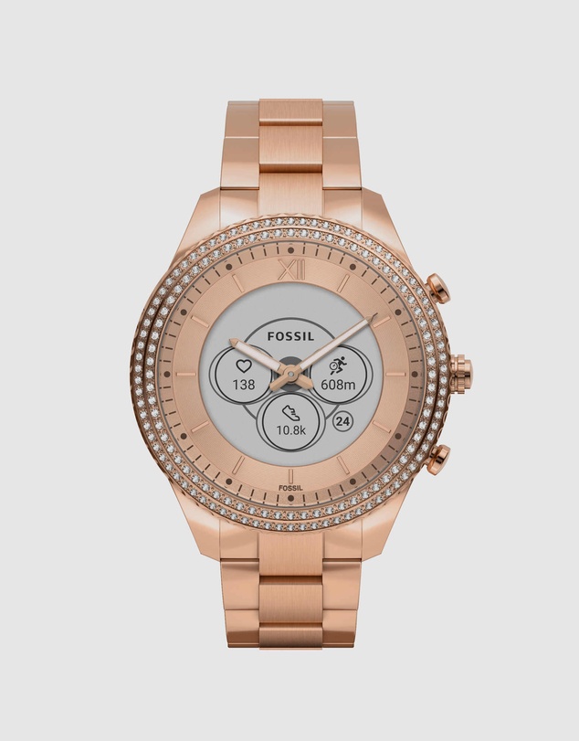 Fossil - Stella Gen 6 Hybrid Rose Gold-Tone Smartwatch
