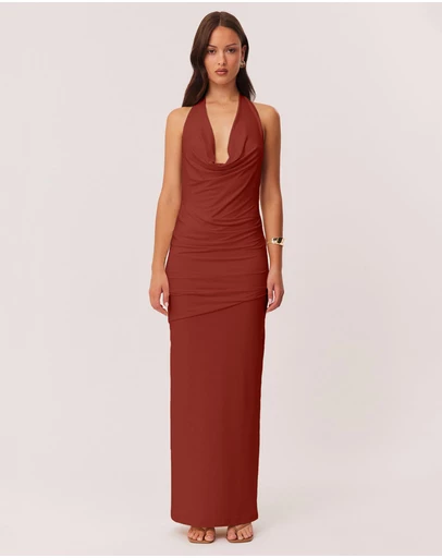 SNDYS - Anita Cowl Drape Maxi Dress