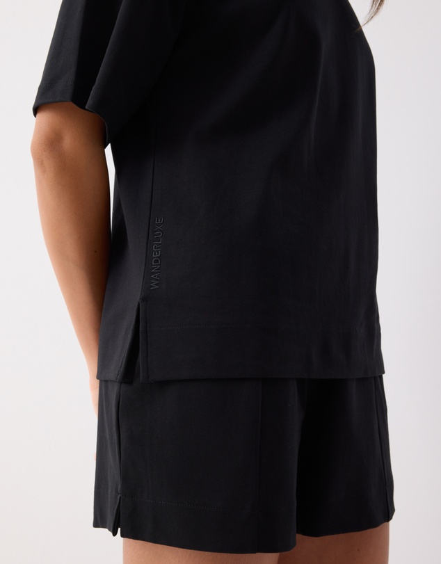 Wanderluxe Sleepwear - Florence Top Black