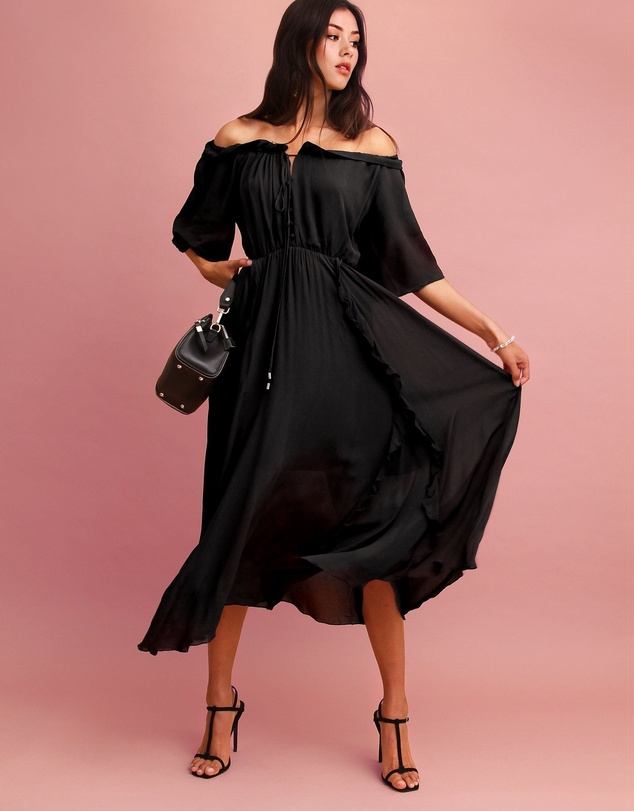 Belle & Bloom - Amour Amour Ruffled Midi Dress